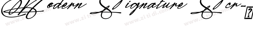 Modern Signature Scr字体转换
